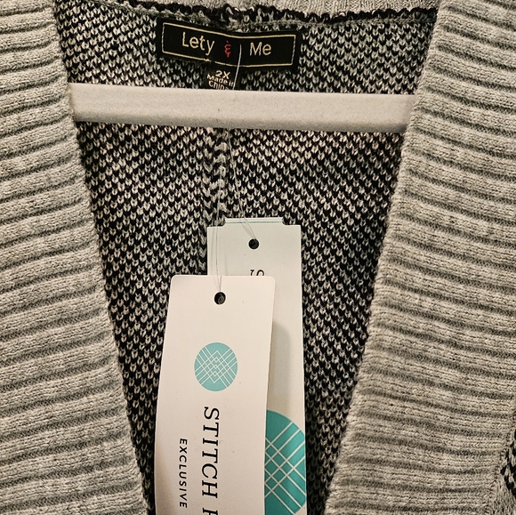 NWT stitch open front cardigan (D57) - Picture 2 of 10